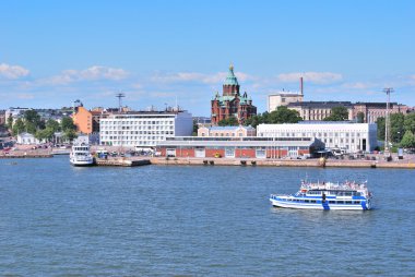 Helsinki. View from the sea clipart