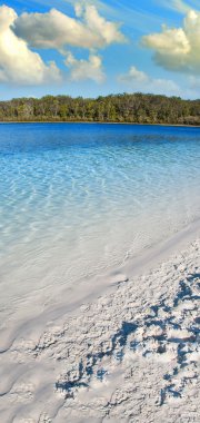 Lake Shapes inside Fraser Island, Queensland clipart