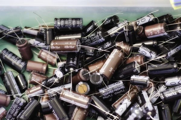 Box of Electronics Components — Stock Photo, Image