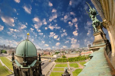 Aerial view of Berlin from the Cathedral clipart