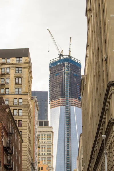 Grattacieli urbani, skyline di New York. Manhattan — Foto Stock
