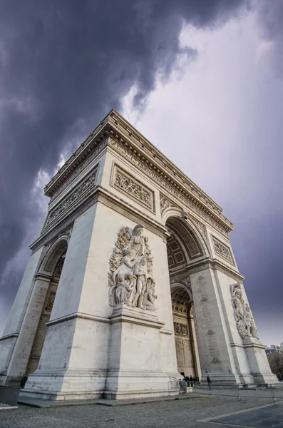 Vista do Arco do Triunfo - Arco do Triunfo em Paris — Fotografia de Stock