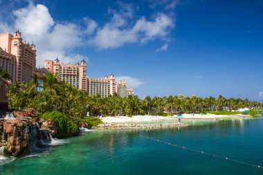 Atlantis Hotel on Paradise Island in Nassau,Bahamas. clipart