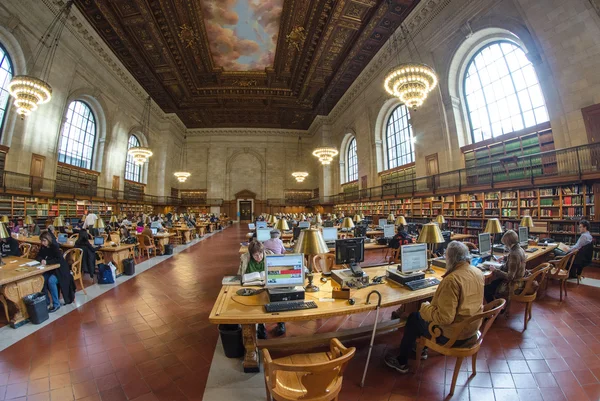 뉴욕시-3 월 6 일: 뉴욕 공공 도서관은 세 번째 larg — 스톡 사진