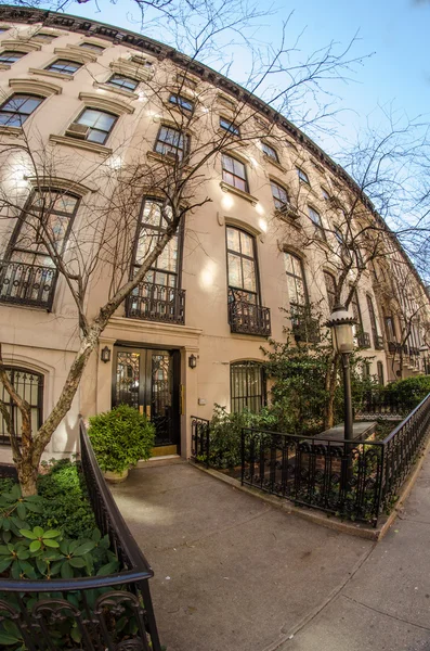 stock image Wide Angle view of a Chelsea Building in Manhattan