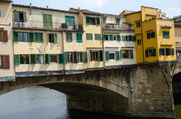 Ponte vecchio arkitektonisk detalj - gamla bron i Florens — Stockfoto
