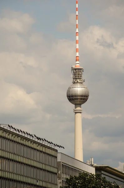 Alexanderplatz věž v Berlíně, Německo — Stock fotografie