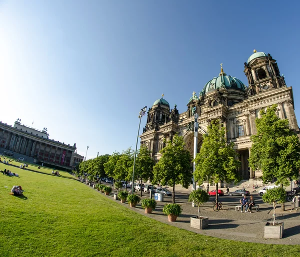 Katedra berlińska - berliner dom, detalu architektonicznego — Zdjęcie stockowe