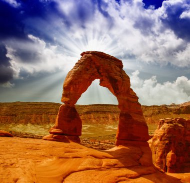 Delicate Arch in Arches National Park - Utah, USA clipart