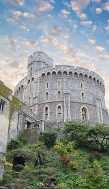 Windsor Castle, favorite residence of Queen Elizabeth II clipart