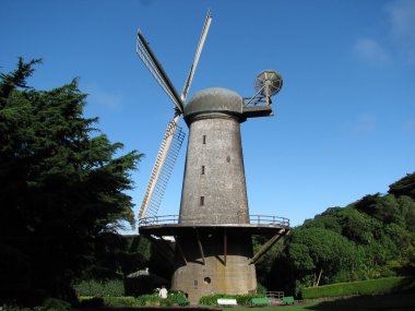 Windmill in Golden Gate Park, San Francisco clipart