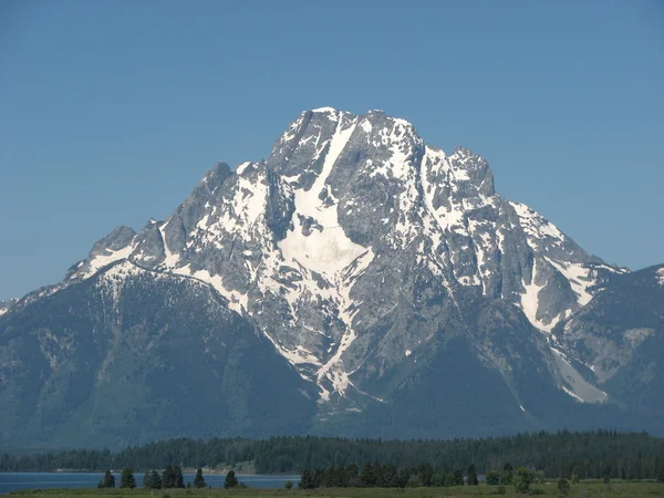 Landschap en de bergen van grand teton national park — Stockfoto