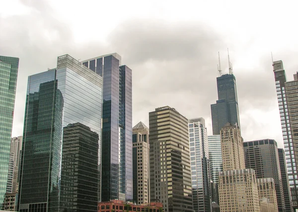 Chicago budynki i drapacze chmur, w stanie illinois — Zdjęcie stockowe