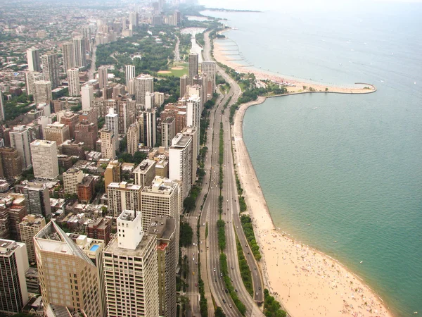 Edifícios e arranha-céus de Chicago, Illinois — Fotografia de Stock