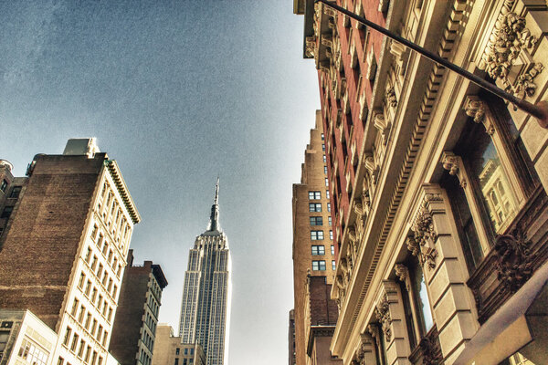 Manhattan Buildings and Skyscrapers, Upward view