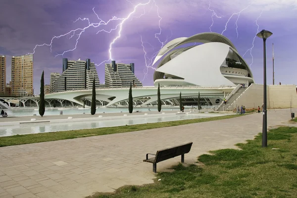 stock image Storm over Valencia