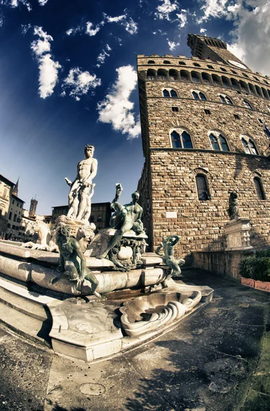 İtalya, Floransa 'daki Piazza Della Signoria — Stok fotoğraf