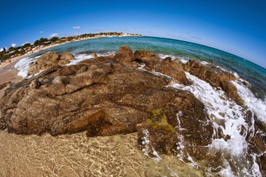 kristal suları Korsika Coast, Fransa