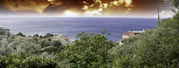 Wybrzeżu Ligurii, Włochy — Zdjęcie stockowe