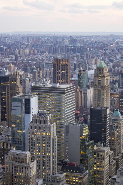 Aerial view of New York City Skyline — Stock Photo, Image