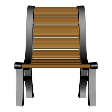 3d garden chair clipart