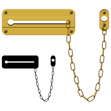 Door chain clipart