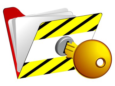 Locked folder clipart