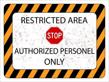 Restricted area clipart