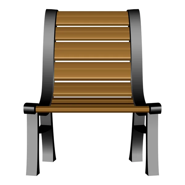 Cadeira de jardim 3d —  Vetores de Stock