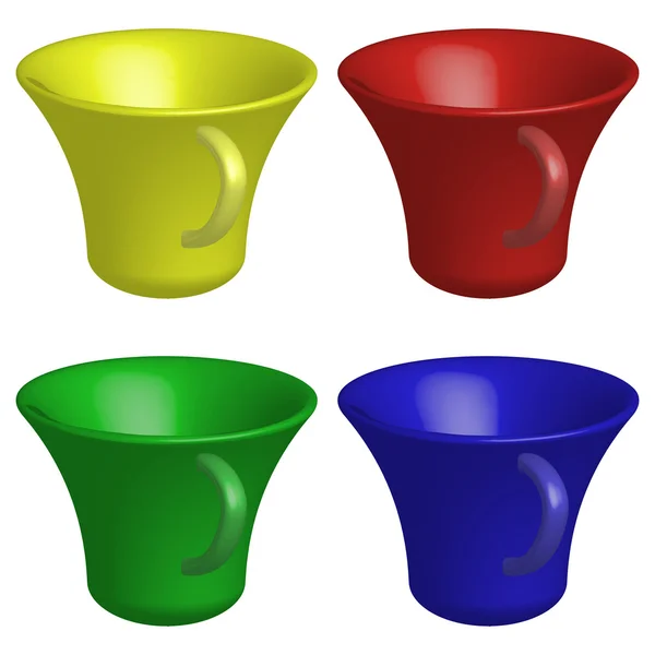 Prázdné poháry — Stockový vektor