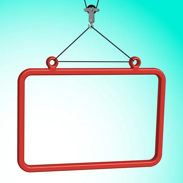 Frame hanged — Stock Vector