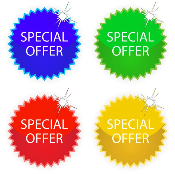 Special offer tags — Stock Vector