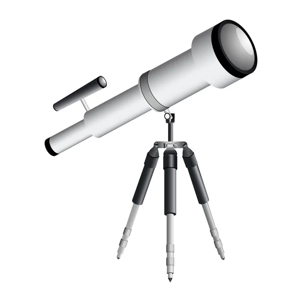 Telescopio en trípode — Vector de stock