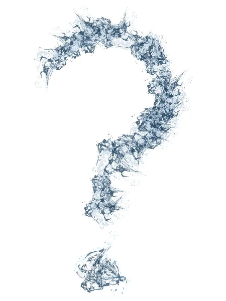 Water question mark — Stock Vector