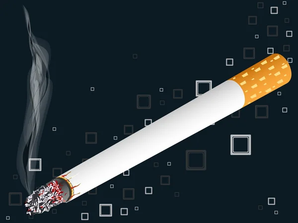 Smoking cigarette — Stock Vector