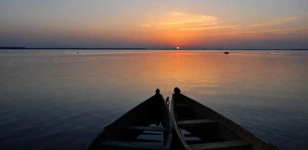Sunset at Svytyaz Lake — Stock Photo, Image
