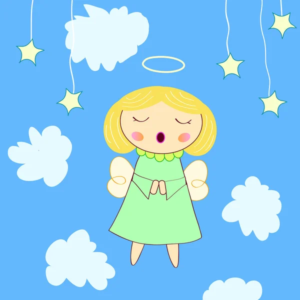 小天使贺卡 — 图库矢量图片