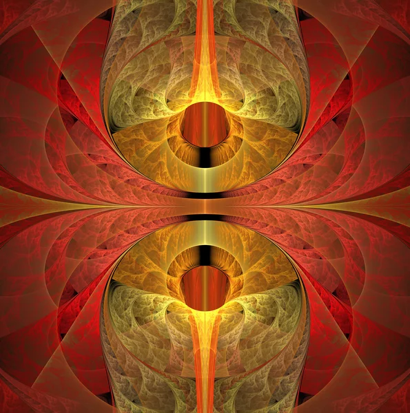 Abstracte fractal achtergrond over de zwarte voor kunstproject — Stockfoto
