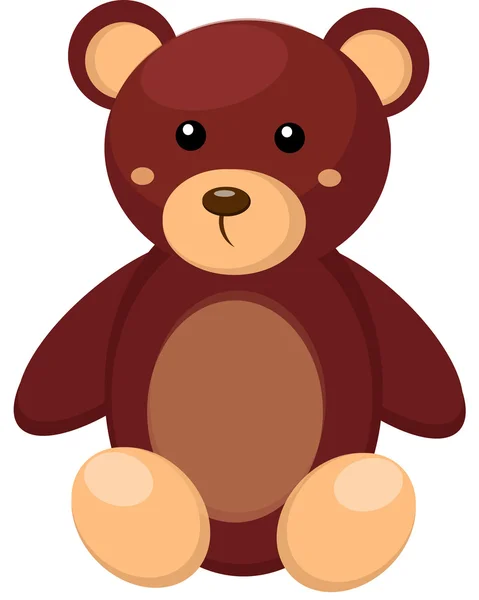 Little teddy bear toy — Stock Vector