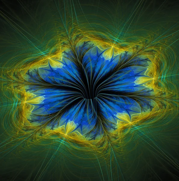 Elegante abstracte bloem fractal achtergrond — Stockfoto
