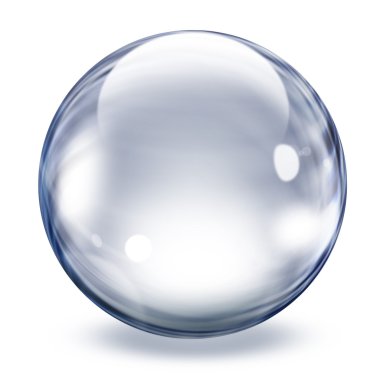 Transparent glass sphere clipart