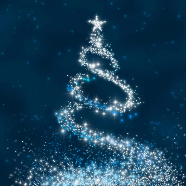 Sterne-Weihnachtsbaum — Stockfoto