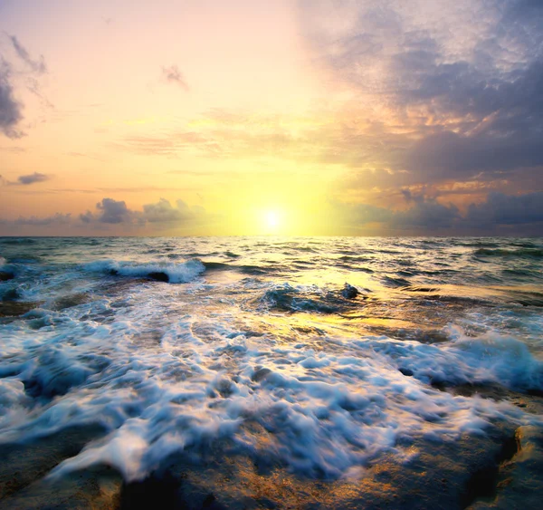 Por do sol no mar — Fotografia de Stock