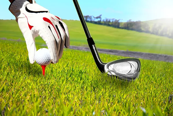 ゴルフのプレー — ストック写真