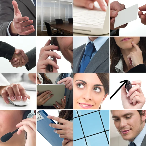 Business collage — Stockfoto