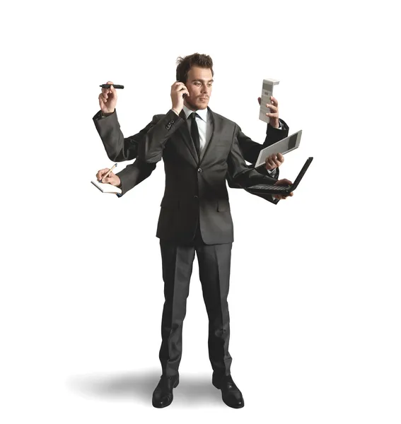 Multitasking van zakenlieden — Stockfoto