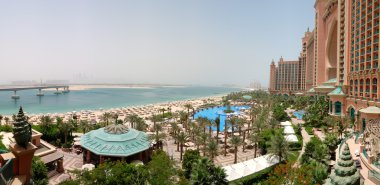 Panorama Atlantis palm otel beach, dubai, Birleşik Arap Emirlikleri