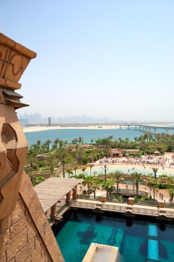 Aquaventure'den waterpark Atlantis palm hotel, dubai, Birleşik Arap Emirlikleri