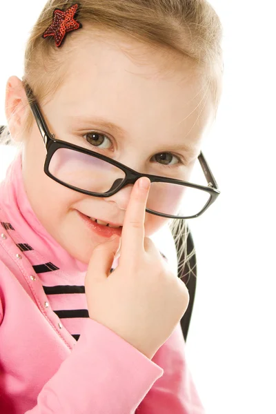 La niña en gafas — Foto de Stock