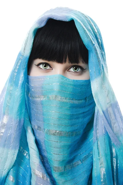 stock image Close up picture of woman wearing a veil